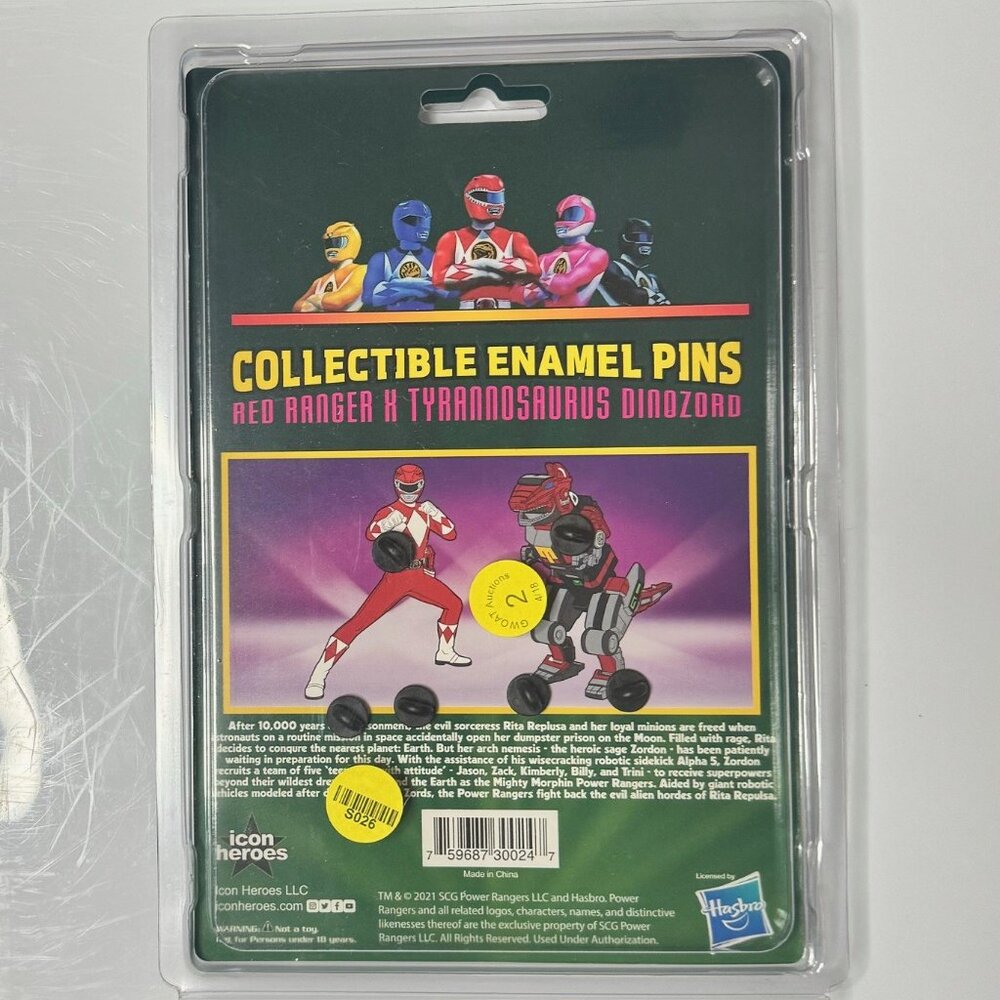 Power Rangers Collectible Enamel Pins - Picture 2 of 3